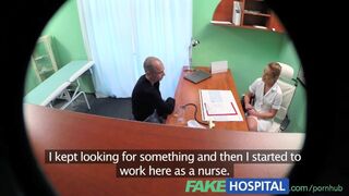 Nurse seduces professor for classroom desk pounding fuck