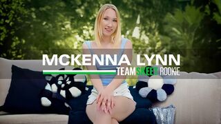 Mckenna Lynn's first porn: blonde girl's wild cock adventure