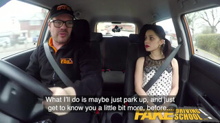 Petite Driving Student Fucked Senseless in Backseat