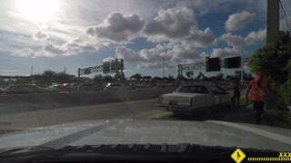 Professional big-ass girl fucked on the side of the road