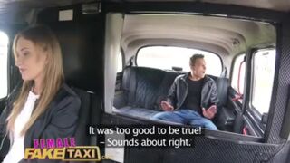 Angel Piaff Shaved Snatch Slammed in Fake Taxi Ride