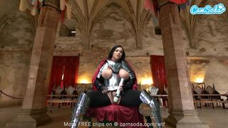 Ashlyn Peaks Knight Cosplay Magic Wand Pussy Play