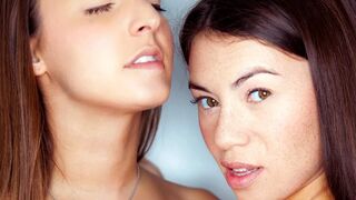 Amirah Adara and Tiffany Doll's hot lesbian hugs