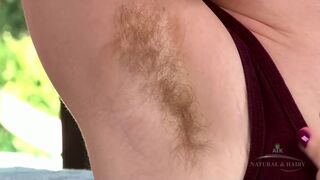 April Pitts Hairy Pussy Nighttime Solo Tease