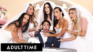Busty MILF Brides Dominate Reverse Gangbang Planner