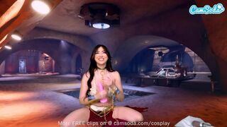 Busty Princess Leia Brown Beauty Sucks Massive Leia Cock