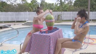 Big Booty Teens Bounce Melons On Dickheads