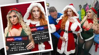 The milfs of Mrs. Claus and fairy-tale assistant steal and punish them cruelly