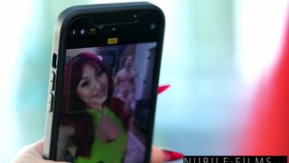 Hairy Pearl Sage Footjobs Then Rides Huge Dick