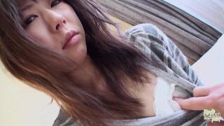 The Asian sweetheart who's been in it sucks and fucks herself in the shower