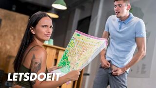 Claudia Bavel hostel orgy fills every tight hole
