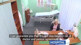 Blonde Patient Seduces Doctor with Clinic Pussy Tease