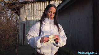 Skinny Public Slut Fucks Stranger For Cash
