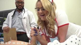 Hospital Threesome Explodes in Bisexual Lust