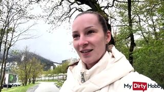Hot teen amateur public blowjob for stranger