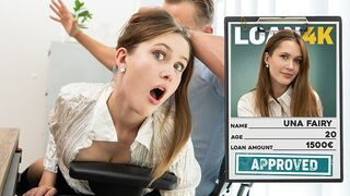 Naughty Una Fairy Bends Credit Manager Cock Deep