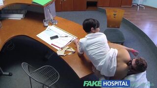 The insolent doctor's dick is deeply bitten by a nipple ex-porn chick