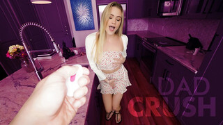 Stepdad finds a keychain with a button, and when he presses it, his stepdaughter starts moaning