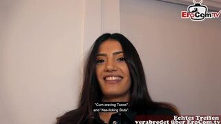 Nerdy German Devours Busty Latina MILF On Date