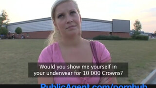 PublicAgent - boobed chick shows more than just her boobs