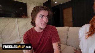 Cheating MILF Fucks Bestie Son Freeuse Creampie