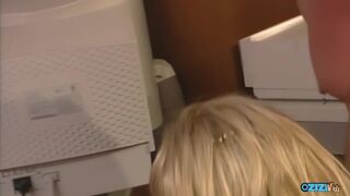 Blonde Bombshell's Fertile Womb Overflows with Seed
