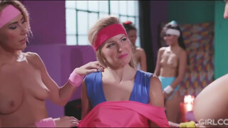GIRLCORE - Aerobics workout turns into an orgy