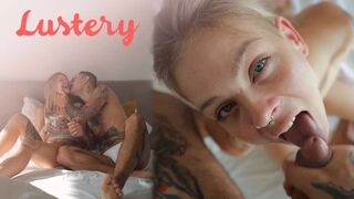 Blonde Amateur Seductive POV Blowjob Deepthroat