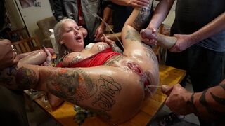 Cousins ravage shared girlfriend monster cock frenzy