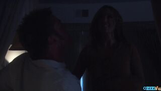 Stunning Nighttime Beauty Sucks Cock Then Rides Hard