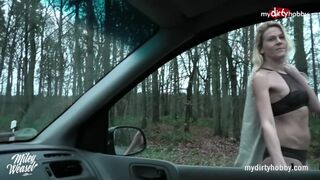 Hot car fuck with blonde teen girl