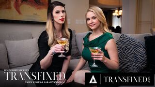 Sarah Vandella and Casey Kisses' fucking game while the husband works
