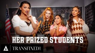 Hot classroom foursome Jessy Dubai, Maya Kendrick, Liv Revamped and April Olsen