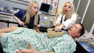Doctor and Assistant Freeused by Raging Patient Cock
