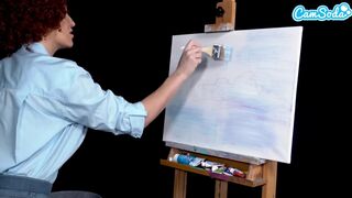 Ryan Keely Bob Ross Cosplay Paint Fuck Orgy