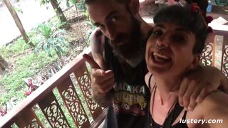 Maya surrenders herself the big man of edward in the jungle