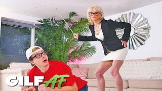 Grams punishment - Jacy, the skinny 60-year-old teacher and student