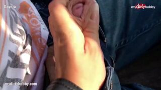 Hot blonde girl fucking a stranger for a free stay
