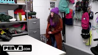 Shoplifting teen slut Rusty Nails fucked hard holiday punishment