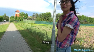 Public Agent - shy teenage girl in the meadow