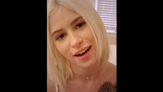 Kiara Cole celebrates the New Year by learning to stroke her stepbrother's cock