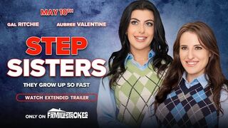 Hot Stepsisters Gal Ritchie Aubree Valentine Share Cock
