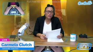 Latina Reporter Carmela Clutch Fingers Live Cam Show