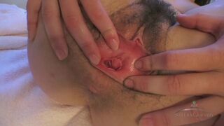 Juliette March Fingers Dripping Hairy Cunt Wildly