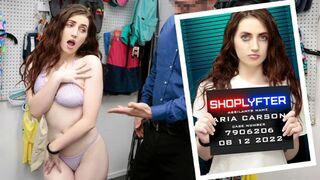 Pervy Cop Yanks Aria Carson Thong Tabletop Hardcore Slam