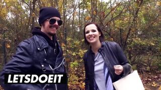 Big Titted German Brunette Van Fuck Massive Tits Bounce