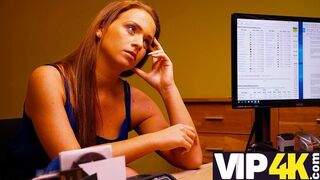 The strict creditor fucks the seductive milf for debt