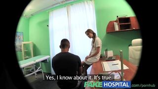 She's asking for a cheating boyfriend test at the hospital, but she's got hot sex out there with the sexy nurse