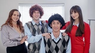 Hot mother swap - beautiful big-breasted milfs helping friends make spoiled stepsons