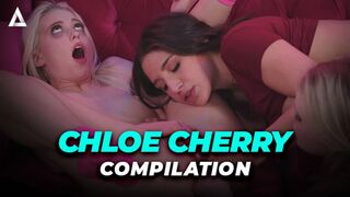 Skinny Chloe Cherry Ignites Fiery Lesbian Threesome Blaze